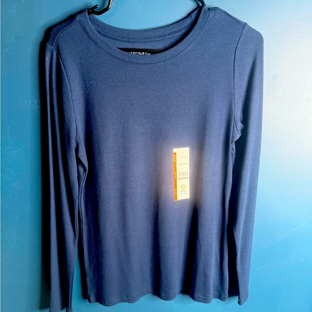 Classic Navy Blue Women's Top